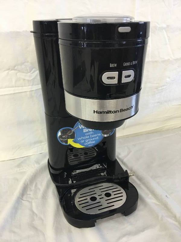 Hamilton Beach Coffee Maker, Grind and Brew Single Serve