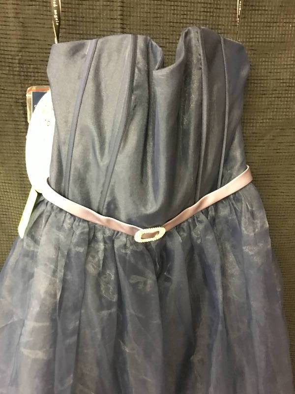 lot 156 image: alfred angelo blue dress size 8