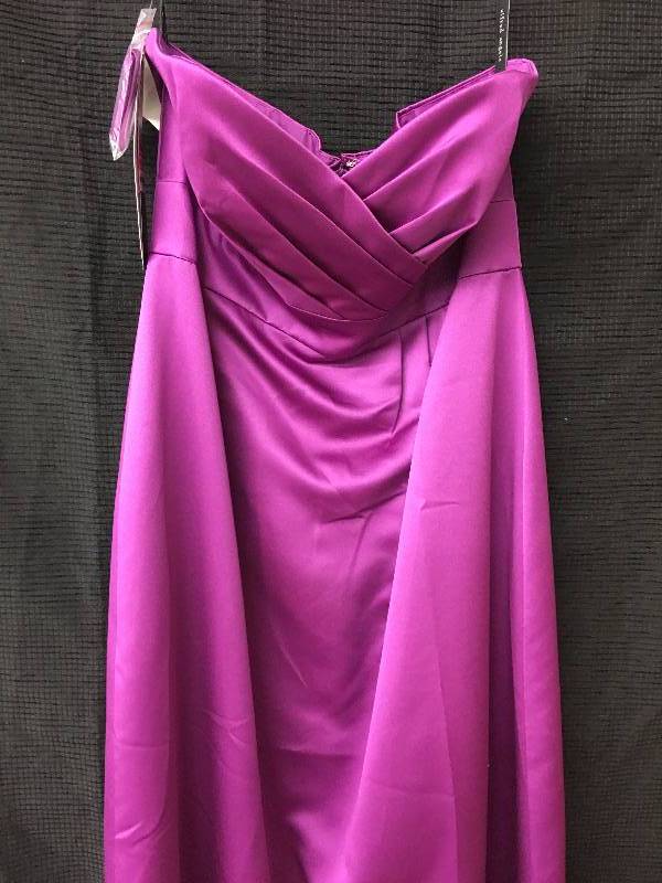 lot 160 image: alfred angelo dress size 10 purple
