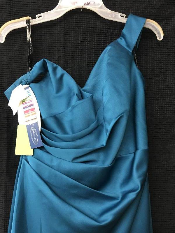 lot 165 image: blue alfred angelo dress size 12