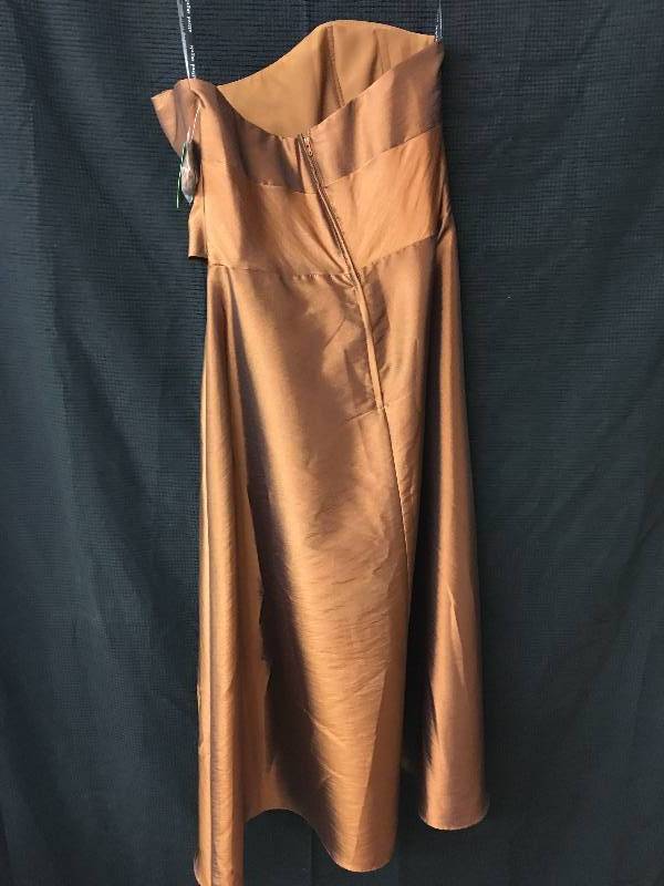 lot 170 image: orange alfred angelo dress size 12