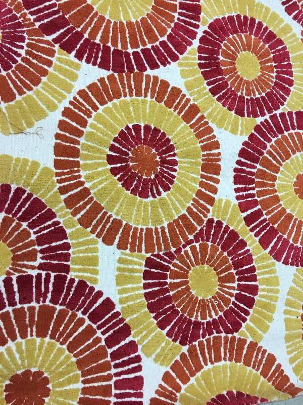 lot 177 image: 5x7 flower rug