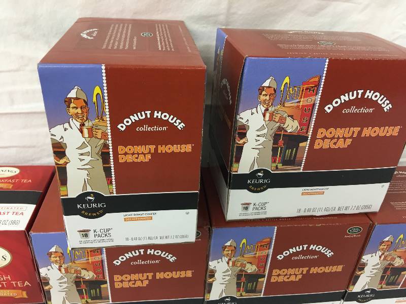 lot 187 image: 6 donut house keurig boxes
