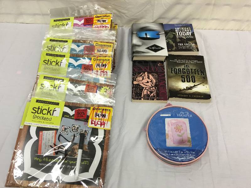 lot 305 image: books, sticker pockets