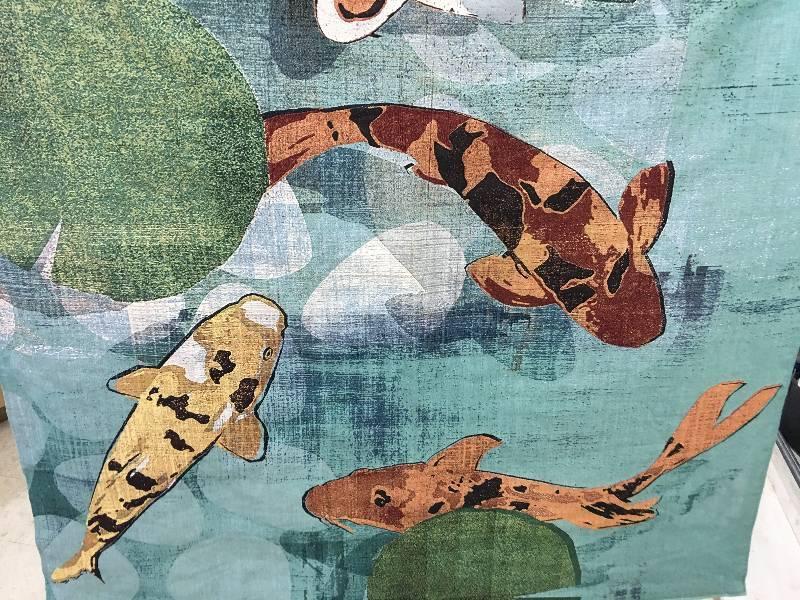 lot 332 image: koi tapestry