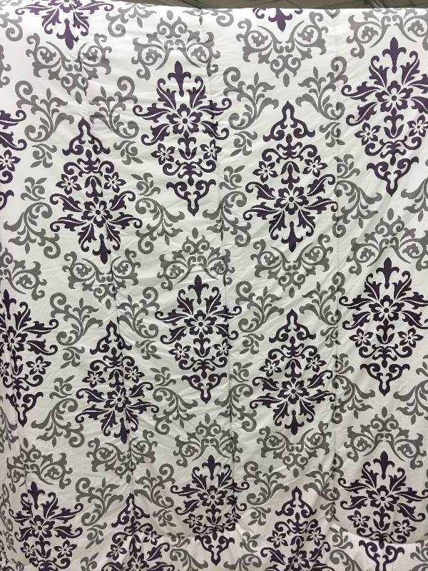 lot 345 image: purple king bed set