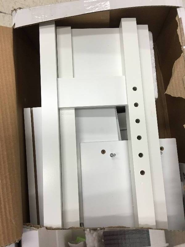 lot 528 image: white bathroom cabinet