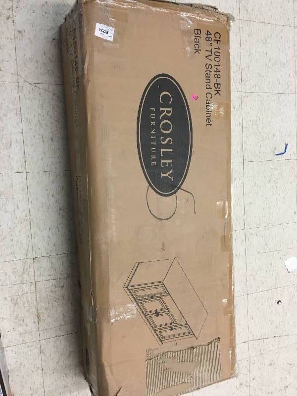 lot 530 image: Crosley Furniture Alexandria 48-Inch TV Stand, Classic Cherry retail $319