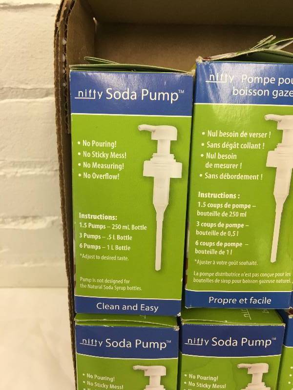 lot 558 image: 15 nifty soda pump retail $7 each