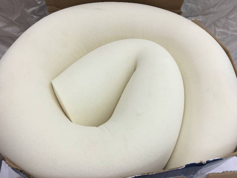 lot 590 image: therapedic twin size 3 memory foam mattress topper