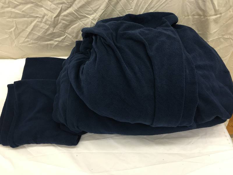 lot 615 image: original micro fleece blue king sheet set
