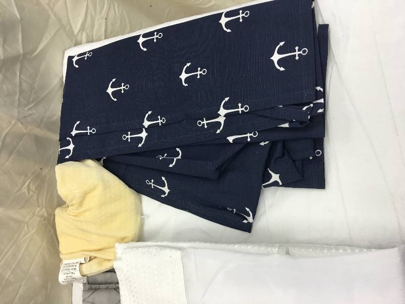 lot 616 image: curtains and a couch cover