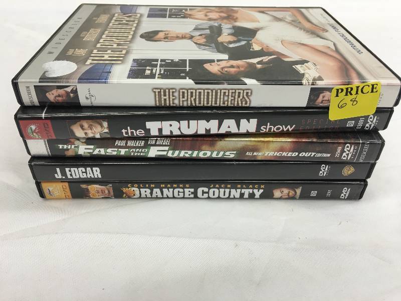lot 668 image: lof of 5 dvds