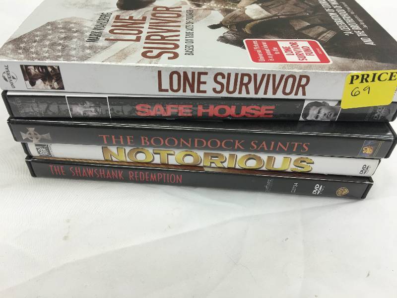 lot 669 image: lof of 5 dvds