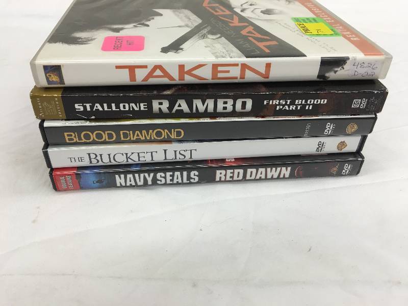 lot 671 image: lof of 5 dvds