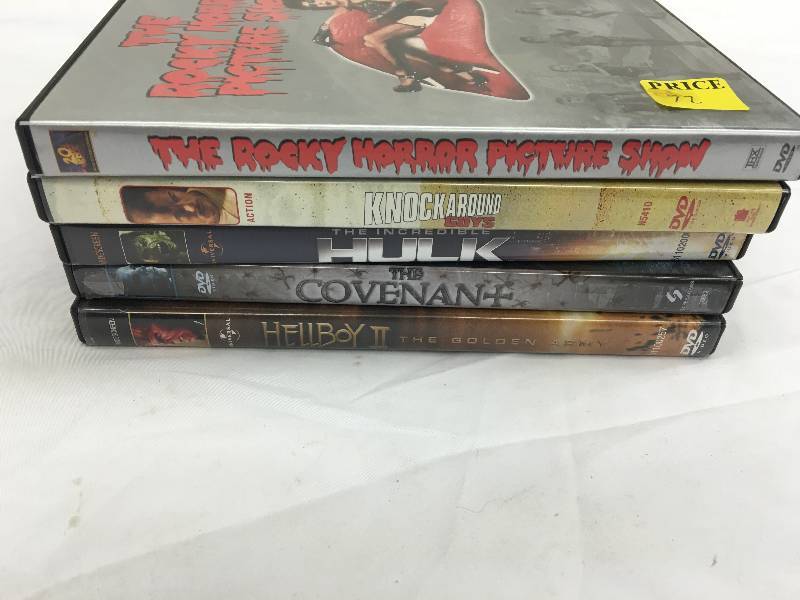 lot 672 image: lof of 5 dvds