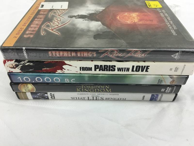 lot 689 image: lot of 5 dvds