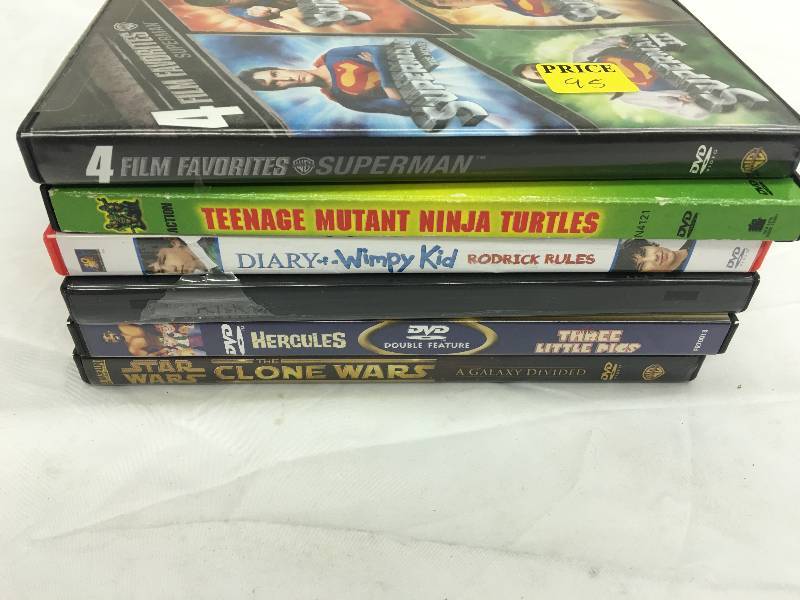 lot 695 image: lot of 6 dvds