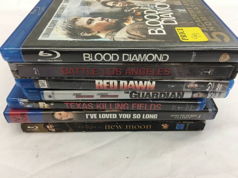 lot 699 image: 7 blu ray movies
