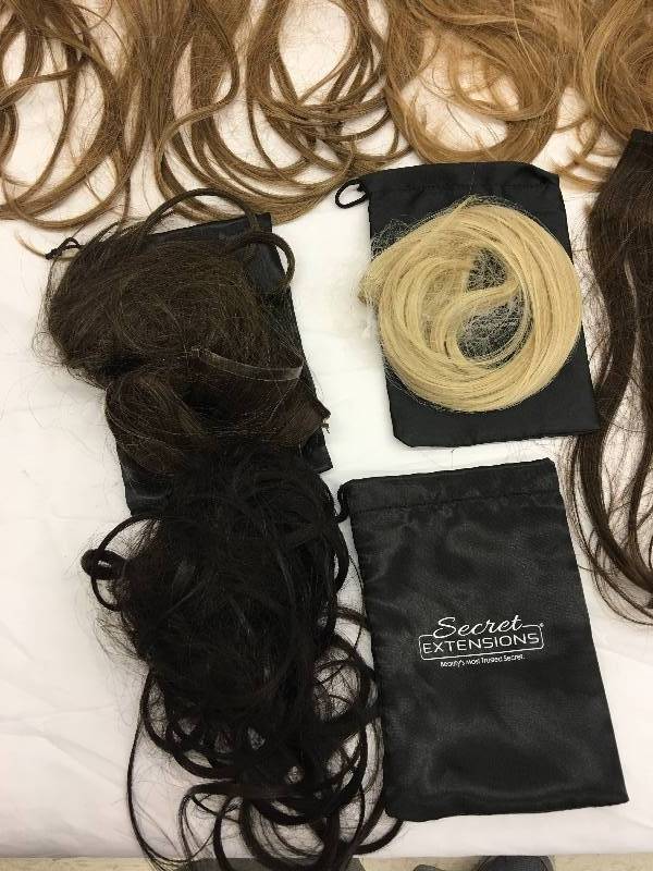 lot 700 image: 8  Secret Extensions By Daisy Fuentes, As Seen on TV retail $29 each