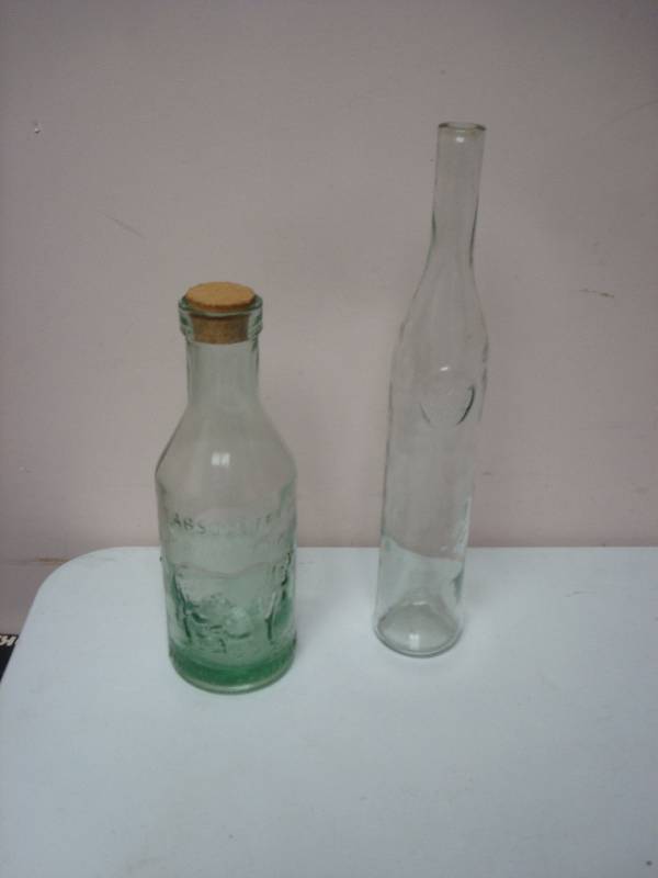 lot 46 image: Pair Of Decor Bottles, One Milk Bottle