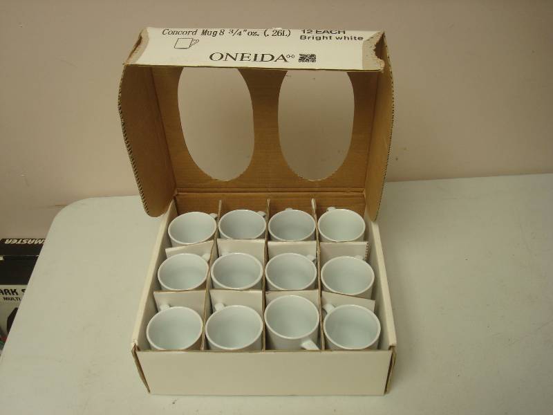 lot 55 image: Lot Of New Oneida Coffee Cups