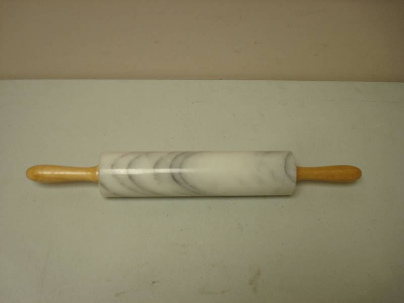 lot 56 image: Marble Stone Rolling Pin, May Show Some Wear