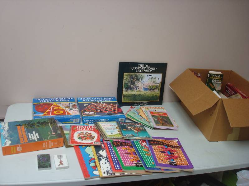 lot 98 image: Box Of Kids Books And Games
