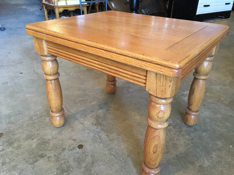 Oak End Table