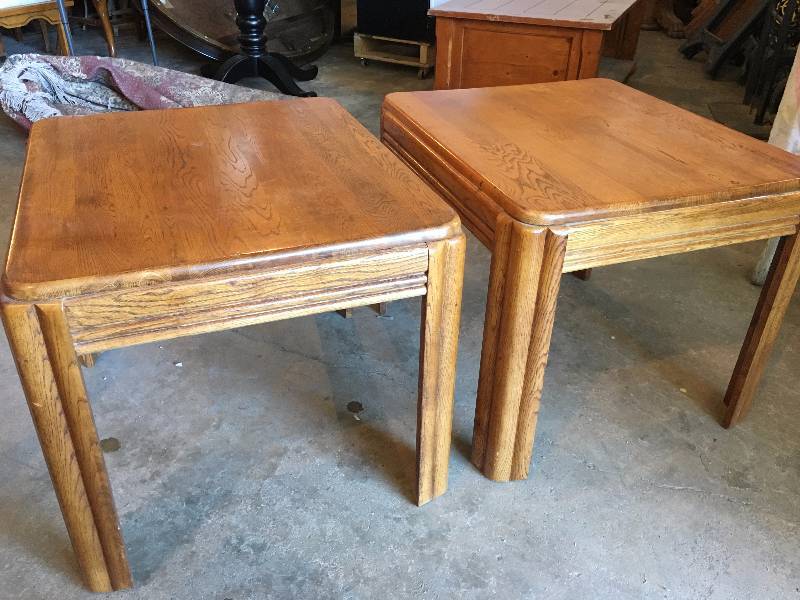 Pair of Oak End Tables