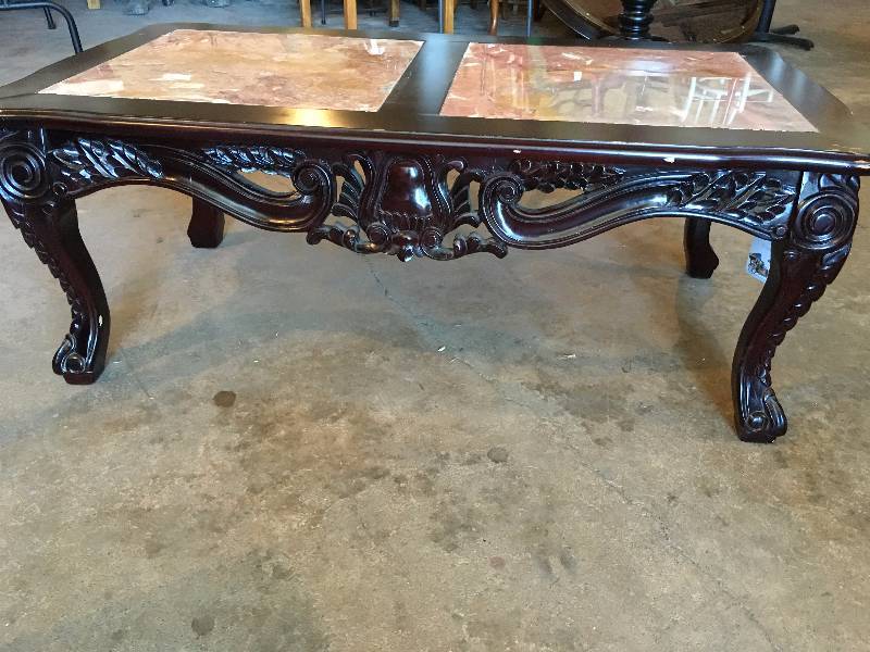 New Marble Inlayed Coffee Table