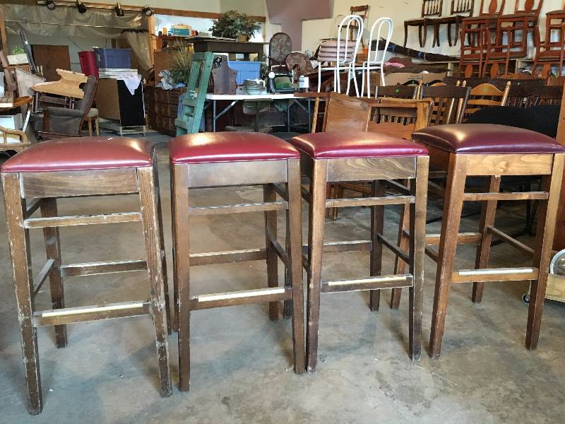 Set of Four 30 Bar Stools