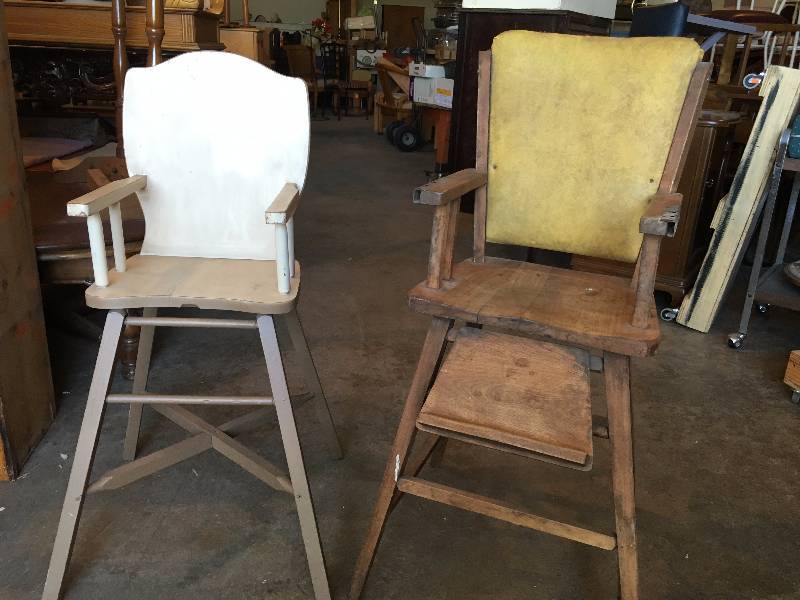 Two Vintage High Chairs