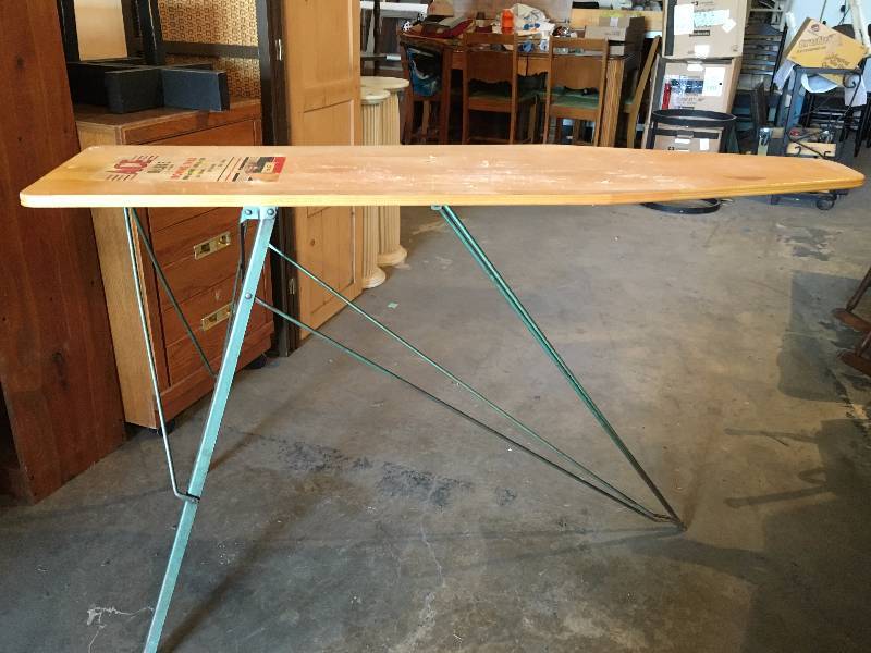 Vintage Ironing Board with steel legs