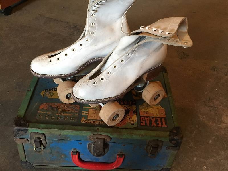 Vintage Roller Skates and Case