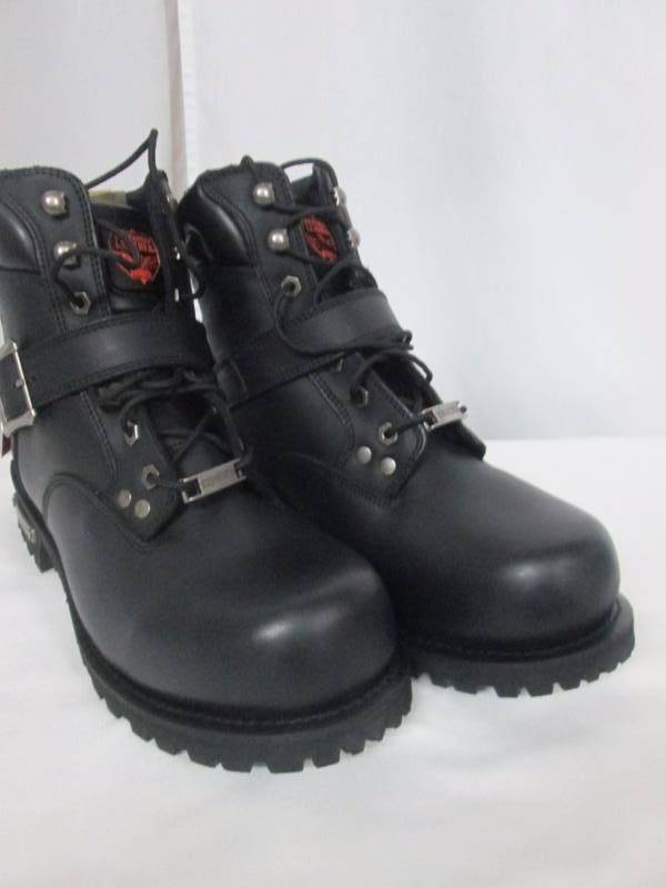 Milwaukee Leather Mens 6 Side Buckle Boot