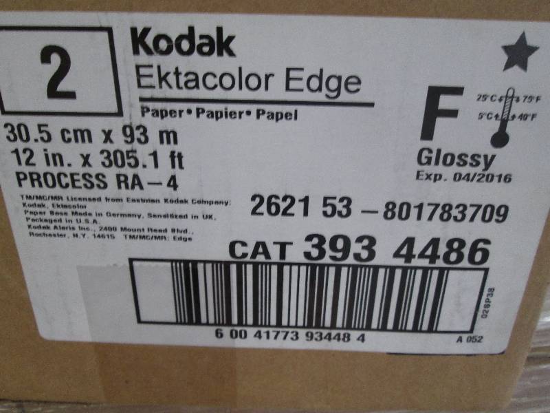 Kodak Paper - One Pallet - 19 Boxes