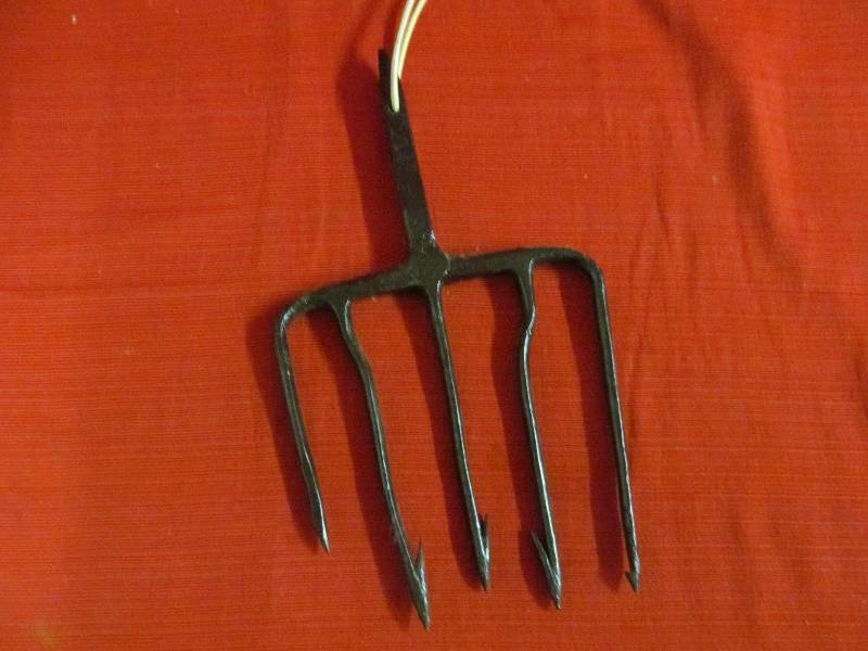 vinatge ice fishing spear