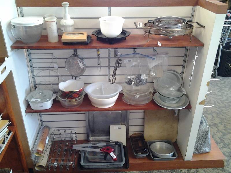 Bake Ware Contents On 3 Shelves