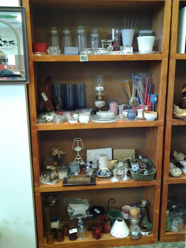 Contents On 4-Shelves, Candles, Candle Holder, Incense, Other Related (Bring Boxes)