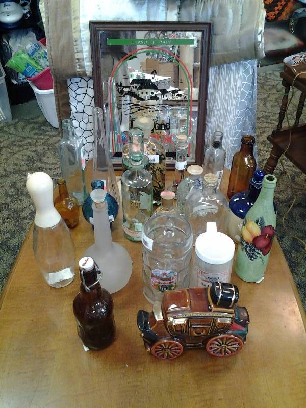 Lambrusio Mirror Ezra Brooks, Grolsch Bottle, Liquor & Other Bottles, Decanters, Beer Mugs