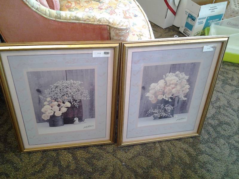 Pair Framed Prints 18x24