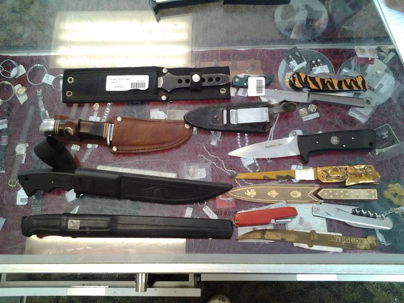 Collection Of Knives & Sheaths (Vintage Gerber Frisco) Pocket Knives & Letter Openers