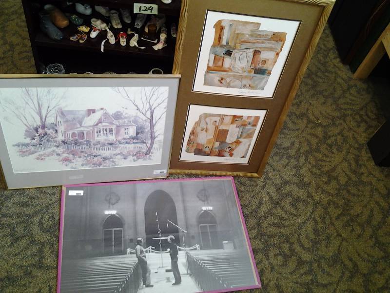 3-Framed Pictures (1-Joyce Lieberman Signed)