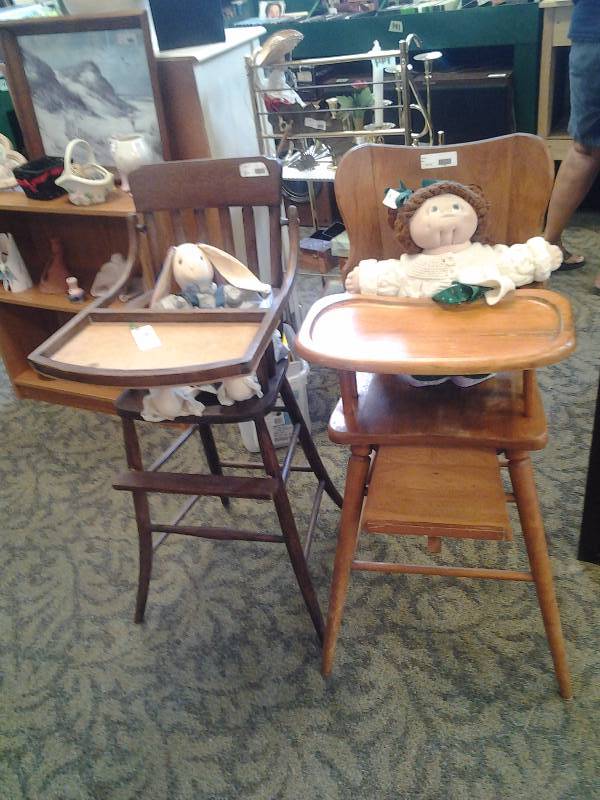 2-Wood High Chairs