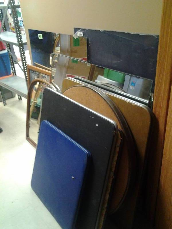 5-Card Tables, Mirrors, Glass
