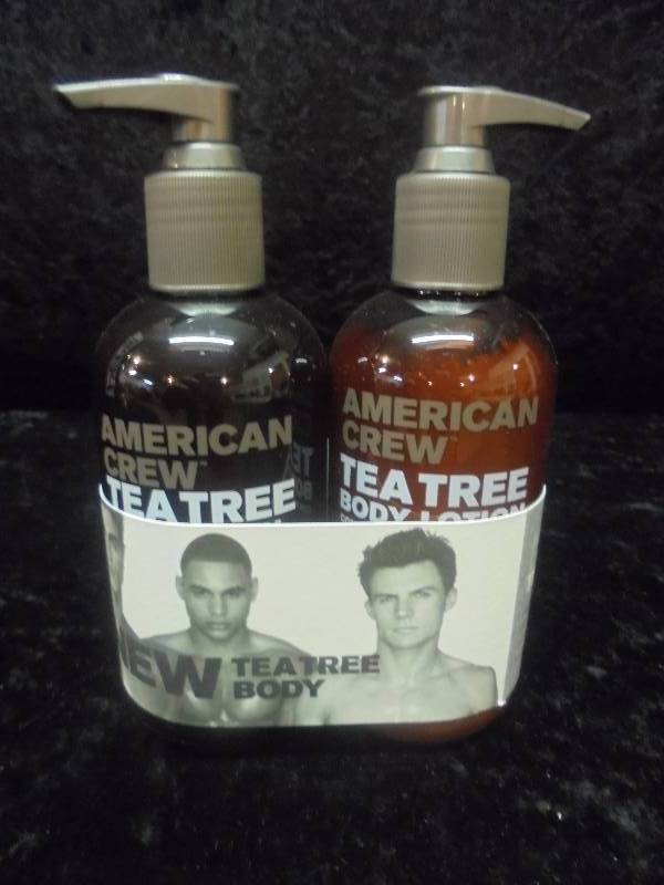 lot 10 image: American Crew For Men - Tea Tree Body Wash & Lotion Gift Pack