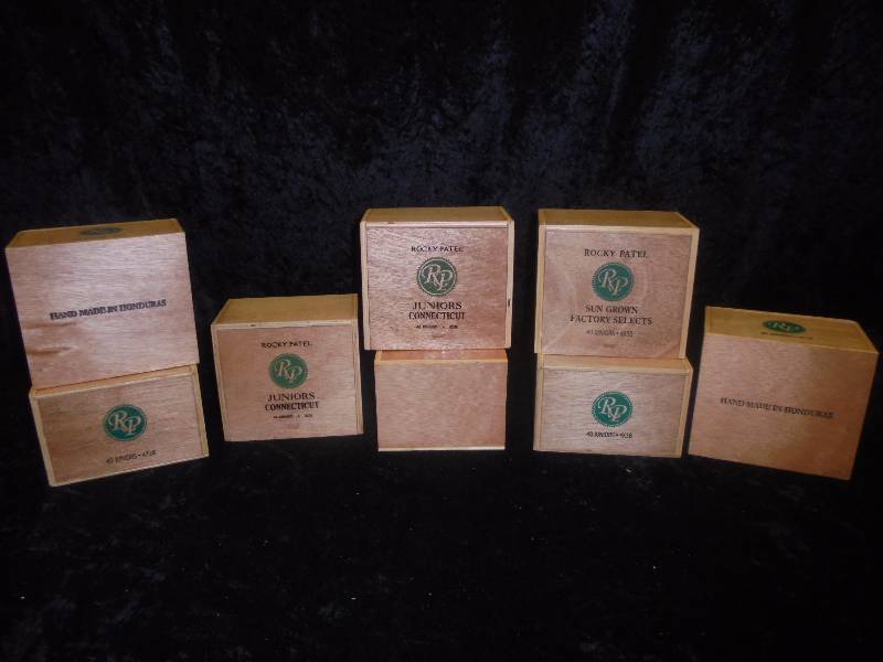 lot 47 image: Lot Rocky Patel Cigar Boxes, wood