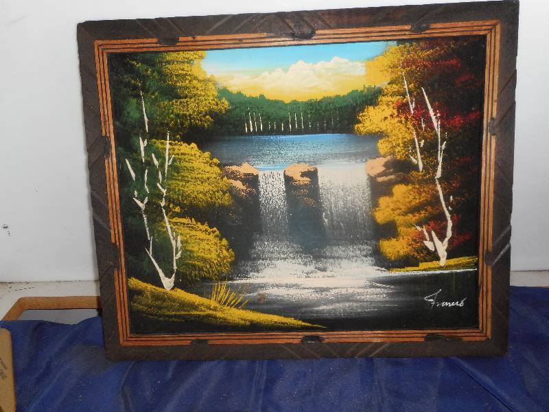 OIL PAINTING ON VELVET