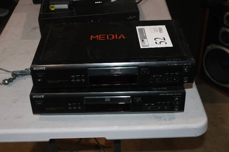 lot 52 image: Lot of (2) Sony Compact Disc Player